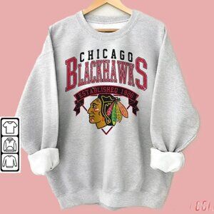 Chicago Hockey Shirt, Chicago Hockey Sweatshirt, Chicago Hockey Crewneck